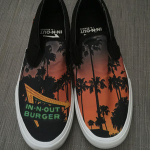 In N Out Burger Sneakers Deck Board Shoes Size 12